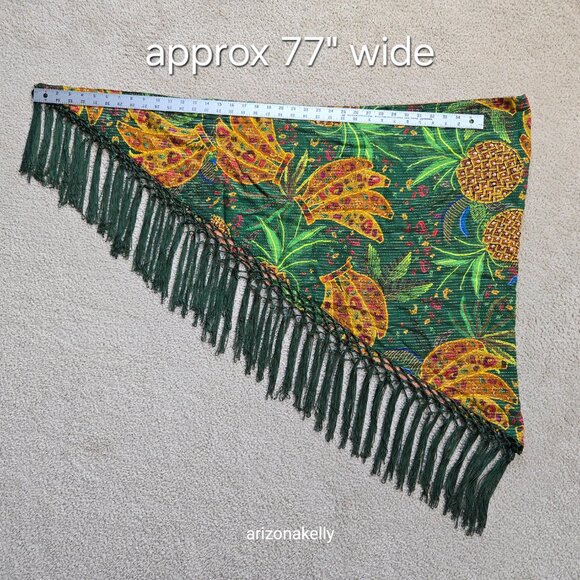 NWOT Farm Rio Sarong "Mixed Fruits" Reversible Fringe - Picture 2 of 15